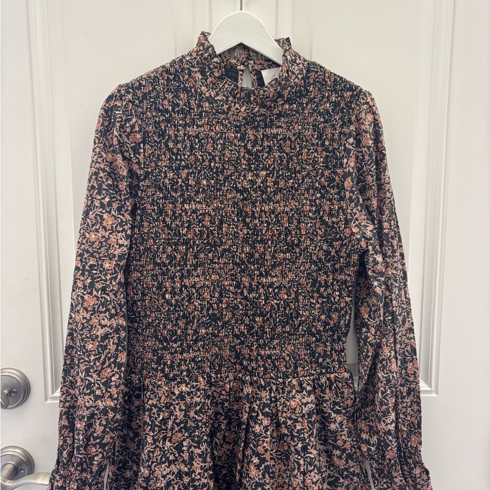 Cleobella Floral Smocked Mini Dress L - Picture 3 of 10